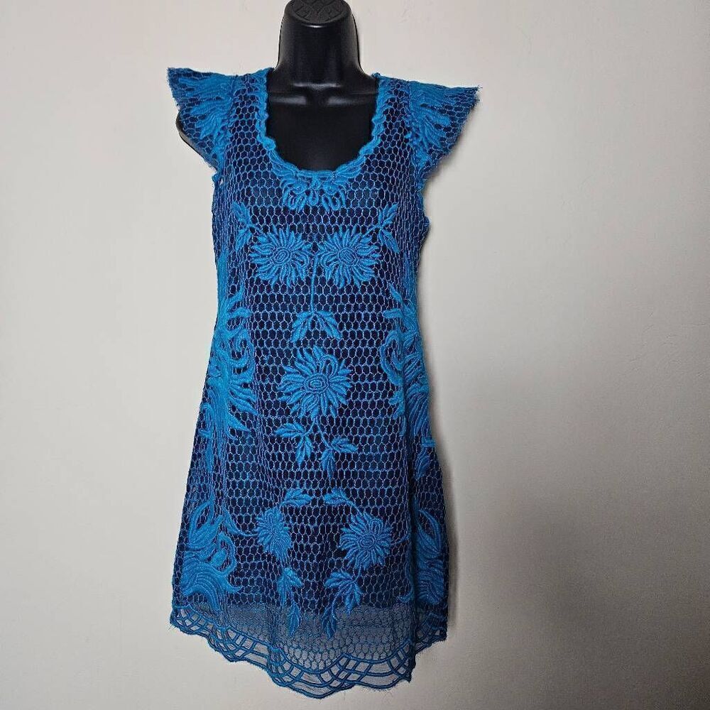 Yoana Baraschi Honeycomb Embroidered Dress